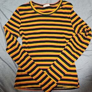 Heart Hips Multicolor Striped Top